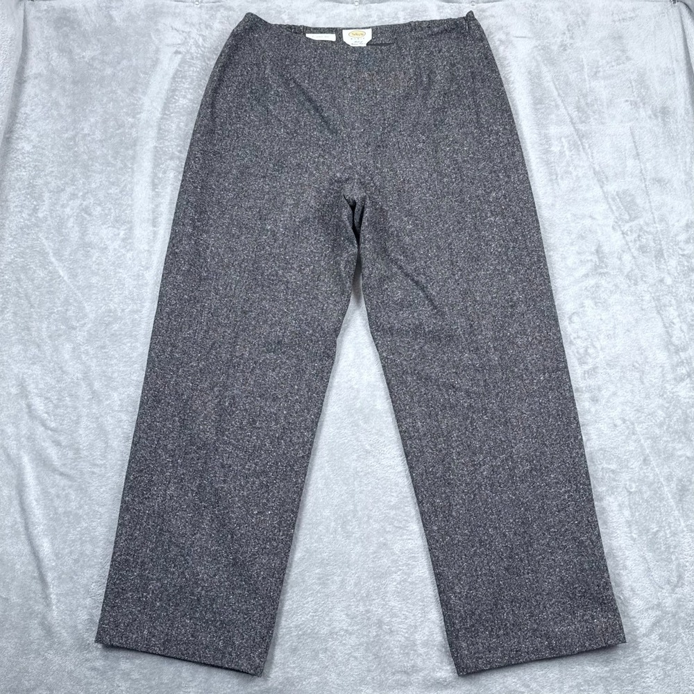 Vintage Talbots Confetti Tweed‎ Wool Silk Pants Womens 12 Wide Leg Lined Trouser